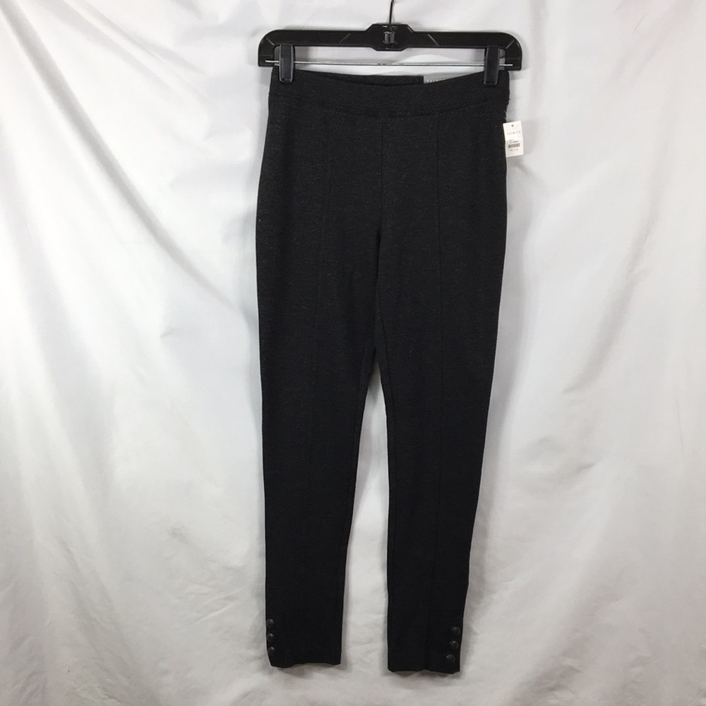 Talbots Skinny Leg Ankle Length Gray Heathered Dress Pants Size P NEW With Tags